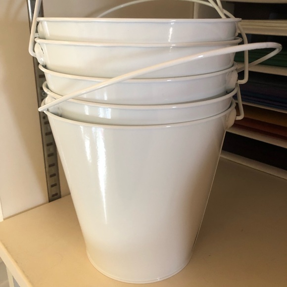 5 white tins - Picture 1 of 1